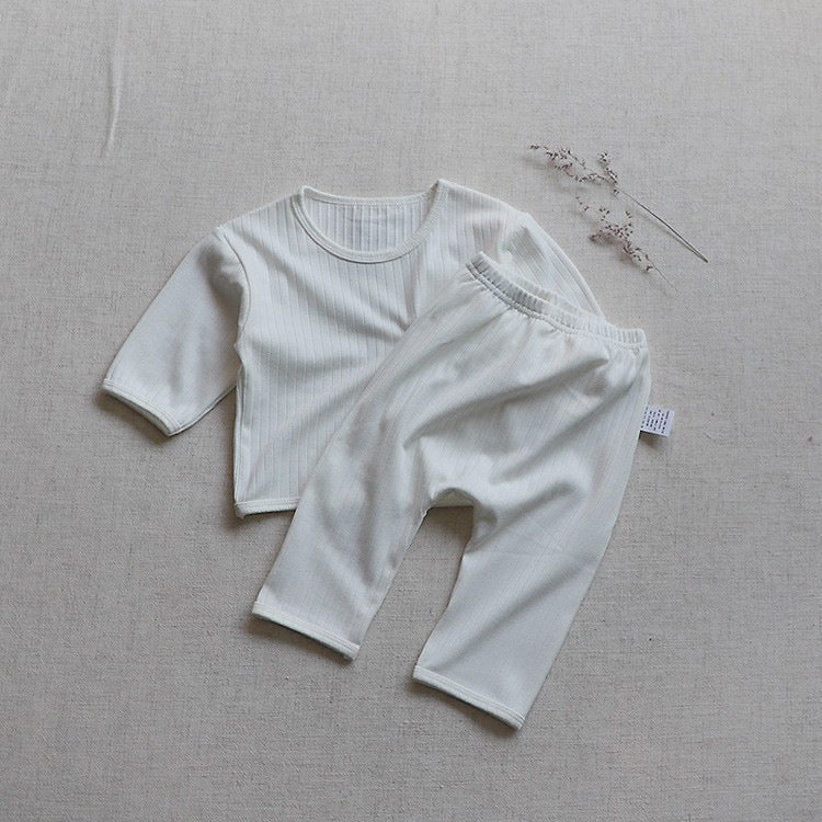 Wide Ribbed Long Sleeve Lounge Set リブ編み 長袖 セットアップ【mh0012674】