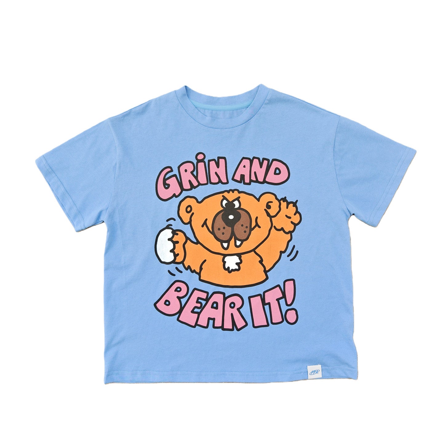 Cartoon Graphic Boxy Tee クルーネック 半袖Tシャツ【mh0013619】