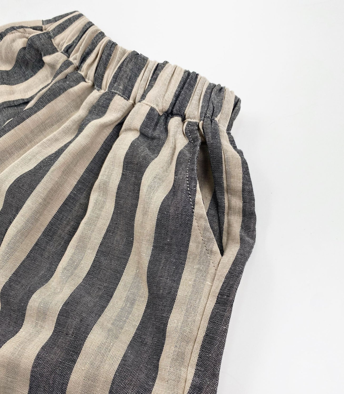 Striped Woven Cotton Shorts ストライプ ハーフパンツ【mh0013476】