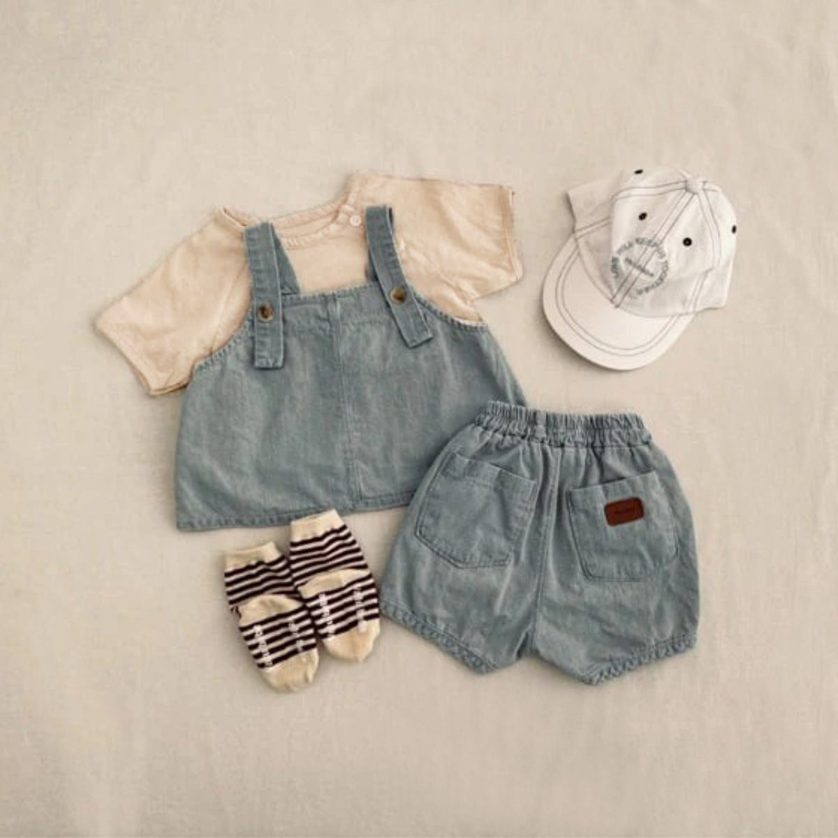 Solid Cotton Short Sleeve Tee プレーン 半袖Tシャツ【mh0013506】