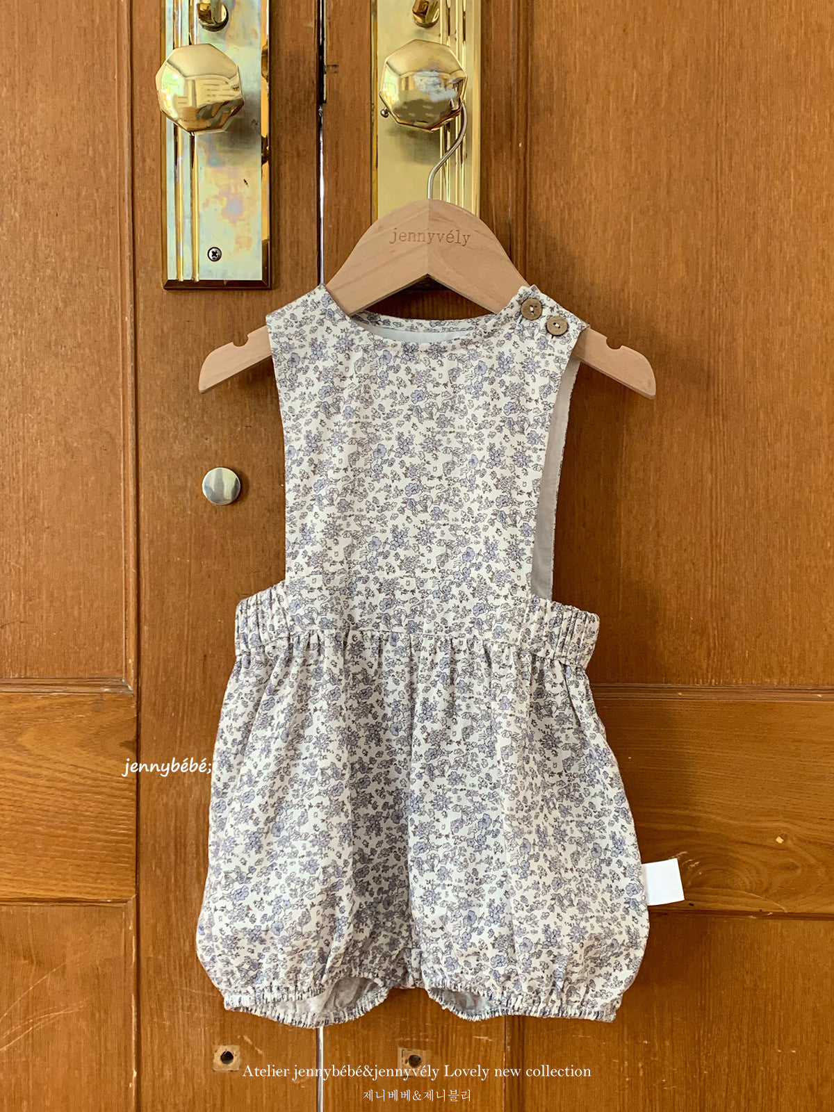 Floral Cotton Blouse Romper Set 花柄 コットン ブラウス ロンパース セットアップ【mh0012543】