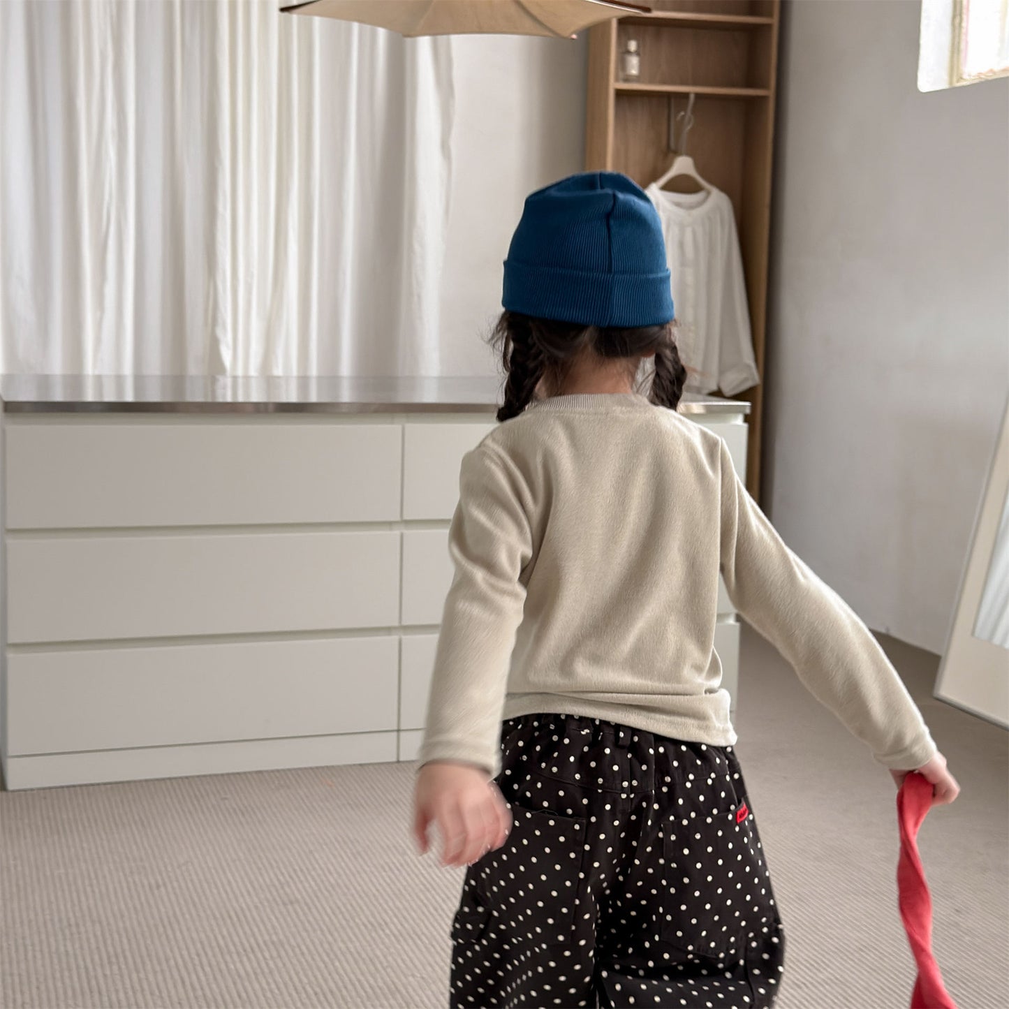 Kids Elephant Print Long Sleeve T-shirt [mh0014054]