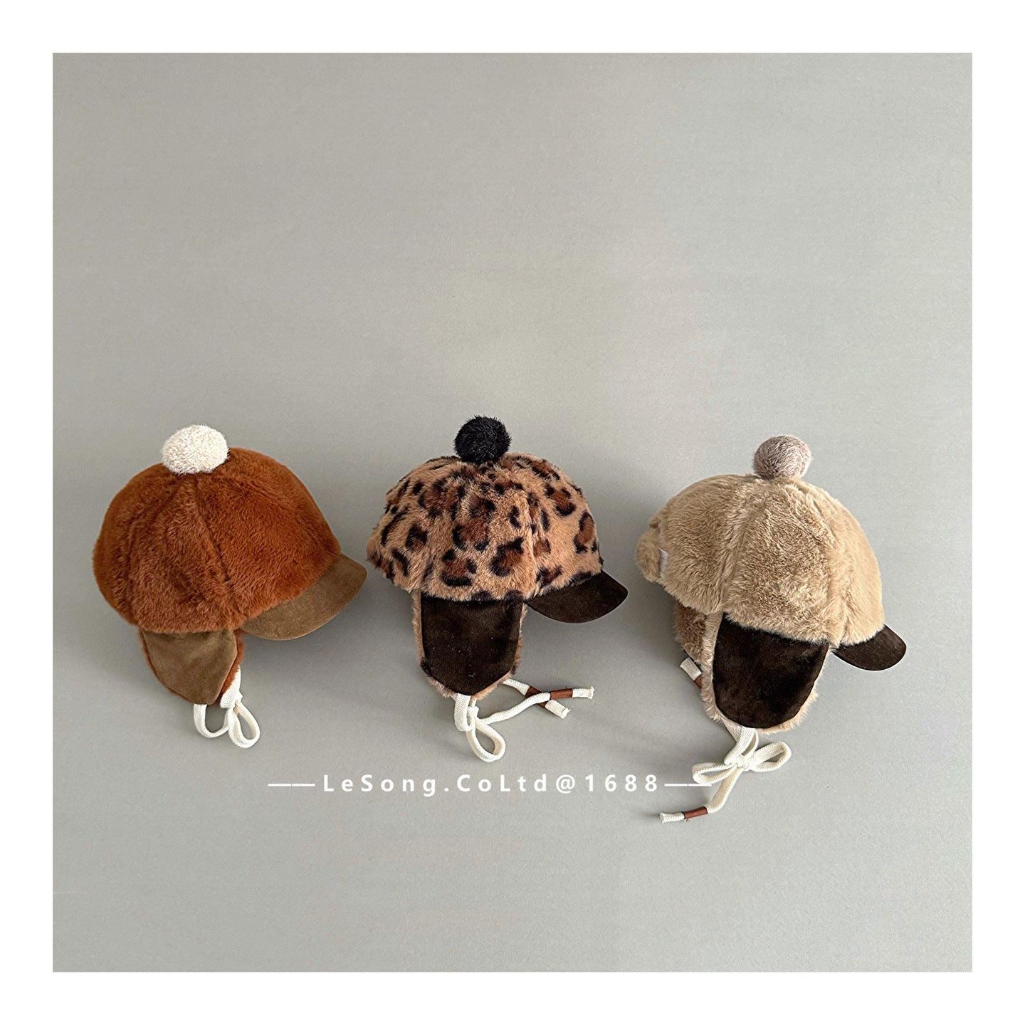 キッズ帽子 フライトハット ボアフリース レオパード ウシャンカ【mh0011797】