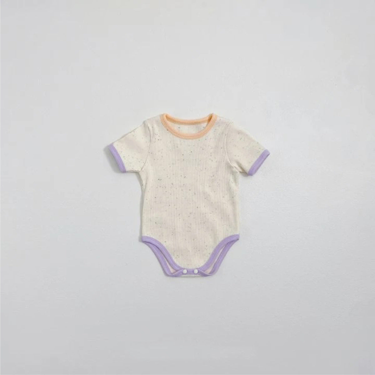 Mottle Speckled Short Sleeve Bodysuit ネップ 半袖ロンパース【mh0013509】