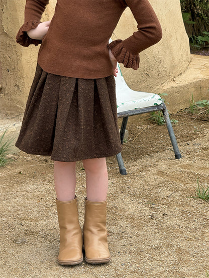 ミニスカート プリーツ ジャガード モード ボトムス【mh0011628】