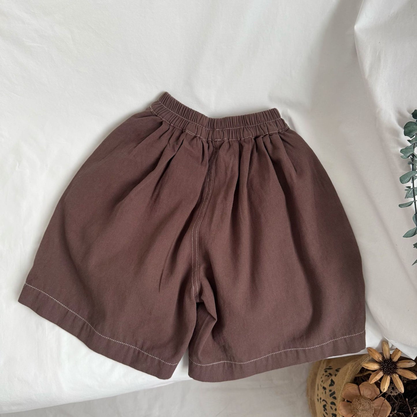 Stitch Details Loose Shorts ステッチ ハーフパンツ【mh0013647】