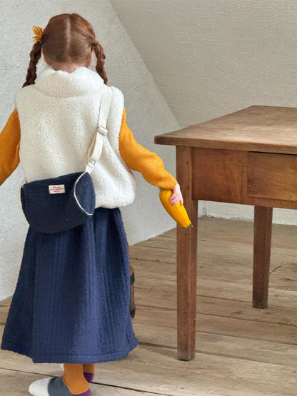 ミモレ丈スカート ウールタッチ 無地 Aライン 大人可愛い カジュアル【mh0011733】