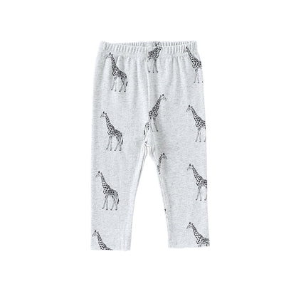 長袖肌着ロンパース/パンツ アニマル/星月プリント ボディスーツ【mh0011724】