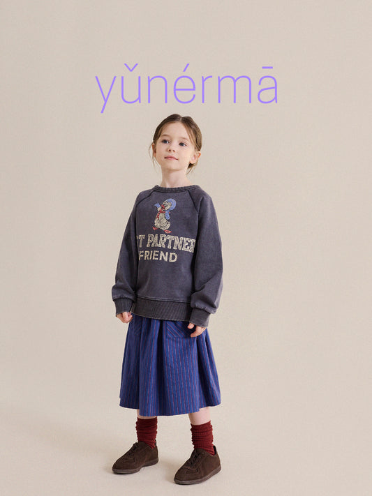 Sudadera estampada de manga larga con personajes para niños y jóvenes [mh0013970]