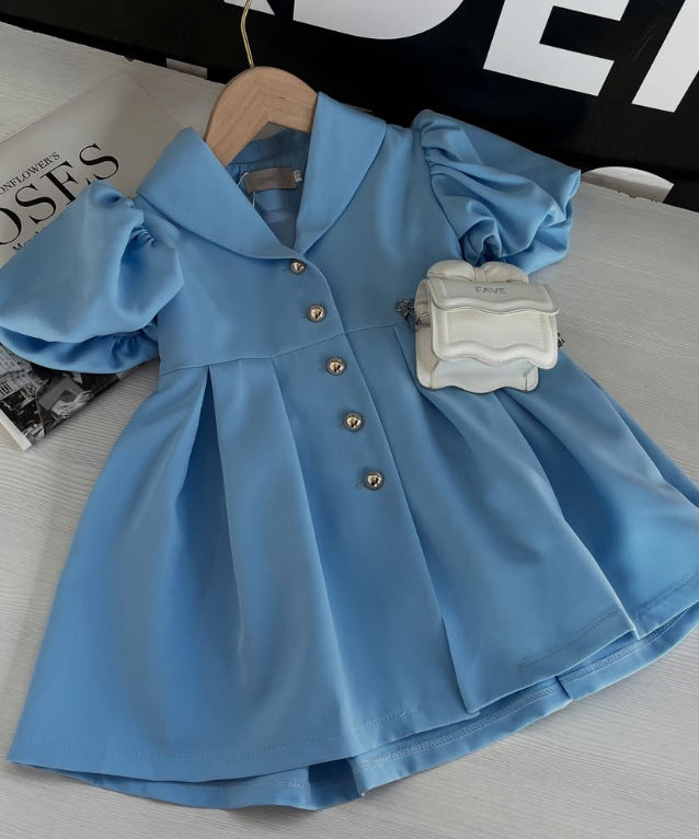 2025 vestido de princesa de algodón puro para niñas rusas, de primavera y otoño, estilo francés JK, con cuello y cárdigan【mh0013867】