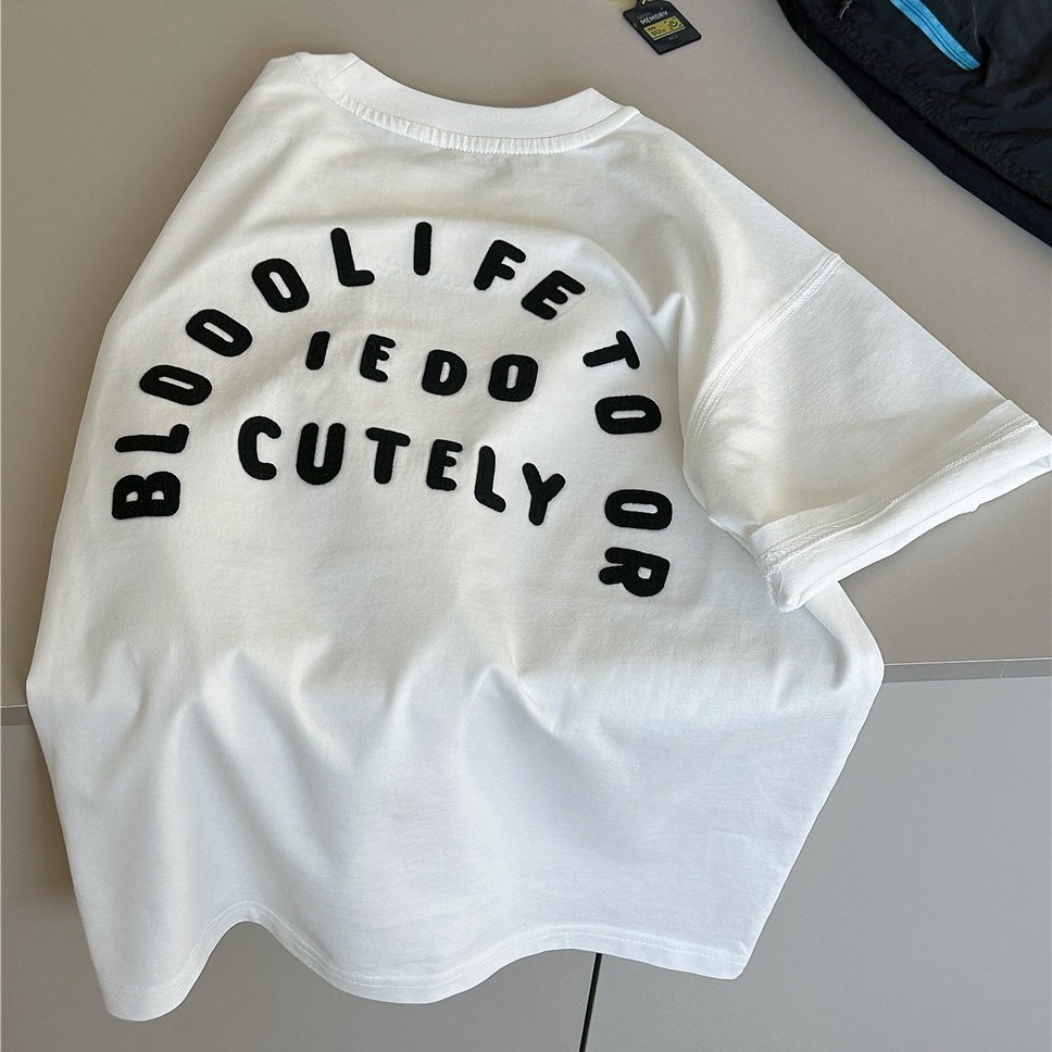 Graphic Cotton Tee バックロゴプリント 半袖Tシャツ【mh0012953】