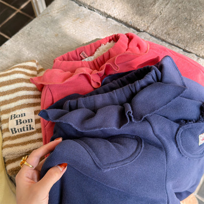 ハートポケットスウェットパンツ ジョガーパンツ 裏起毛【mh0011925】