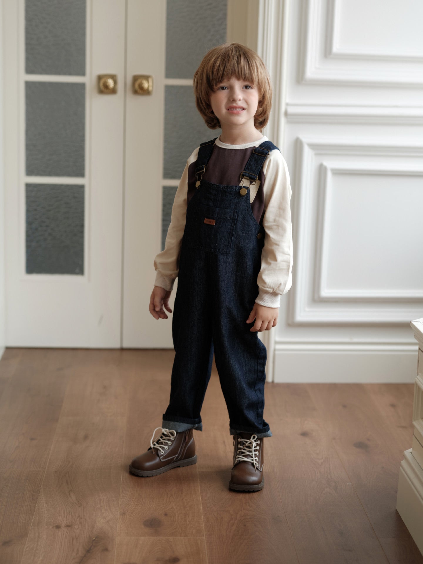 オーバーオール ストライプ サロペット 男女兼用 キッズ【mh0011560】