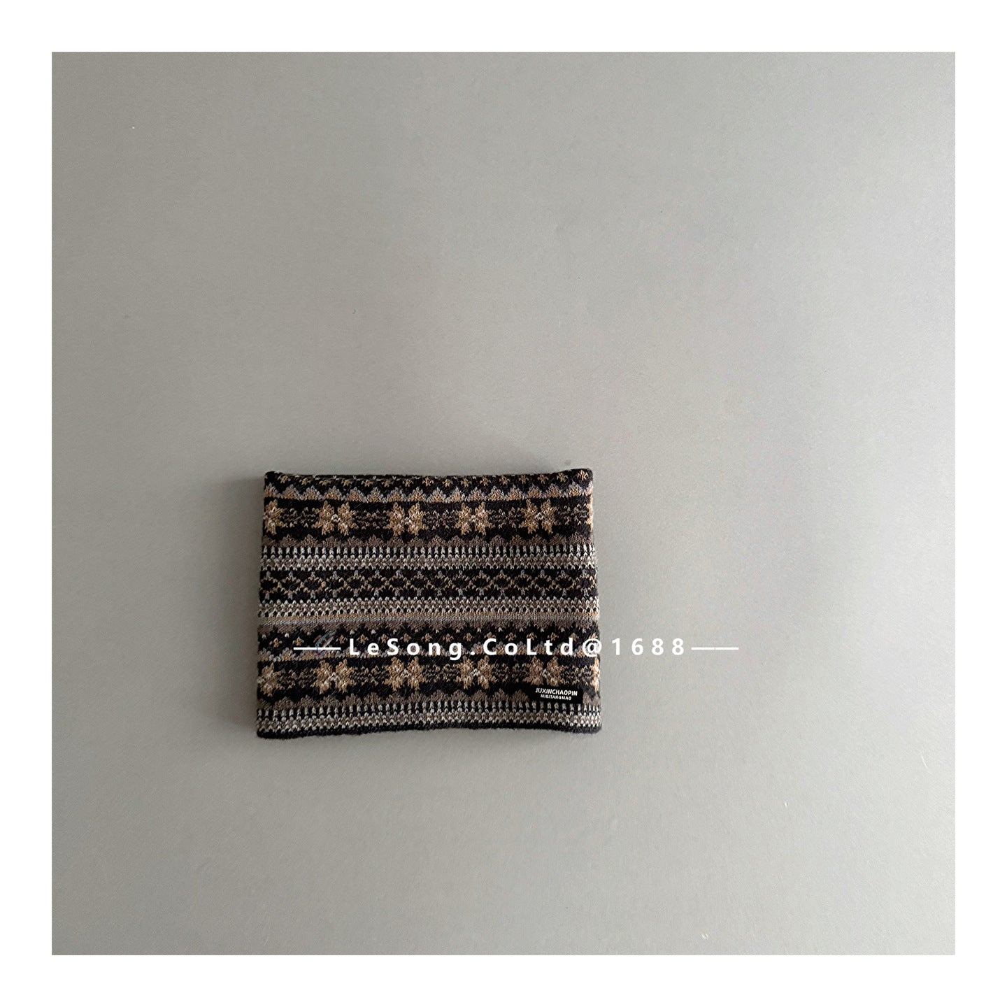 キッズネックウォーマー ジャカード マフラー スカーフ【mh0011844】