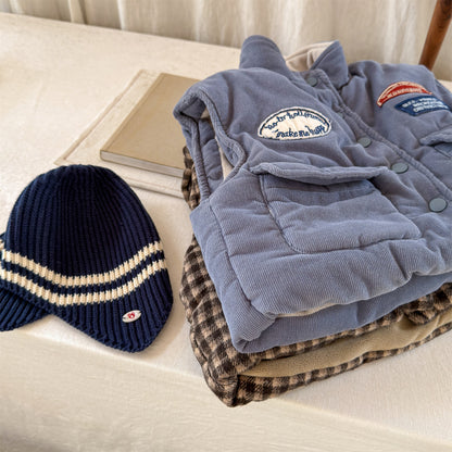 中綿ベスト 裏フリース フィッシャーマンベスト アウター【mh0011905】