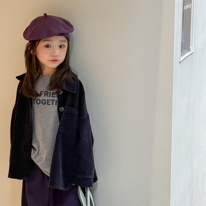 -コーデュロイシャツジャケット シャツコート【mh0010804】 - mamahalo shop - 長袖シャツ・ブラウス -  べビー服 - 子供服 - 男の子 - 女の子