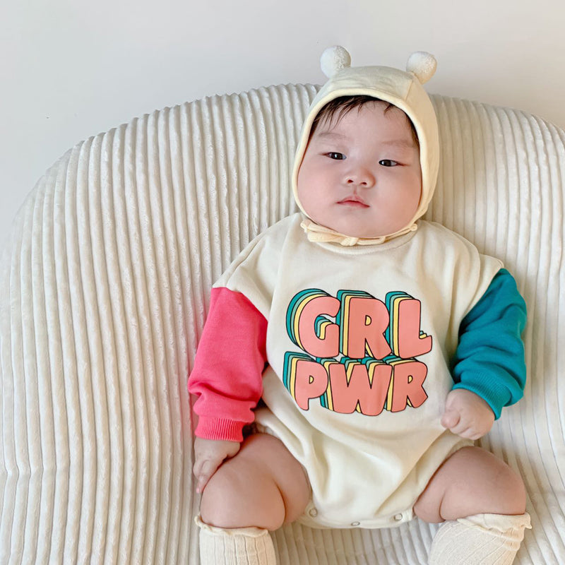 -☺︎ ベビー レターロゴ セットアップ ロンパース トレーナー リンク ママ お揃い コーデ - mamahalo shop - 長袖セットアップ -  べビー服 - 子供服 - 男の子 - 女の子