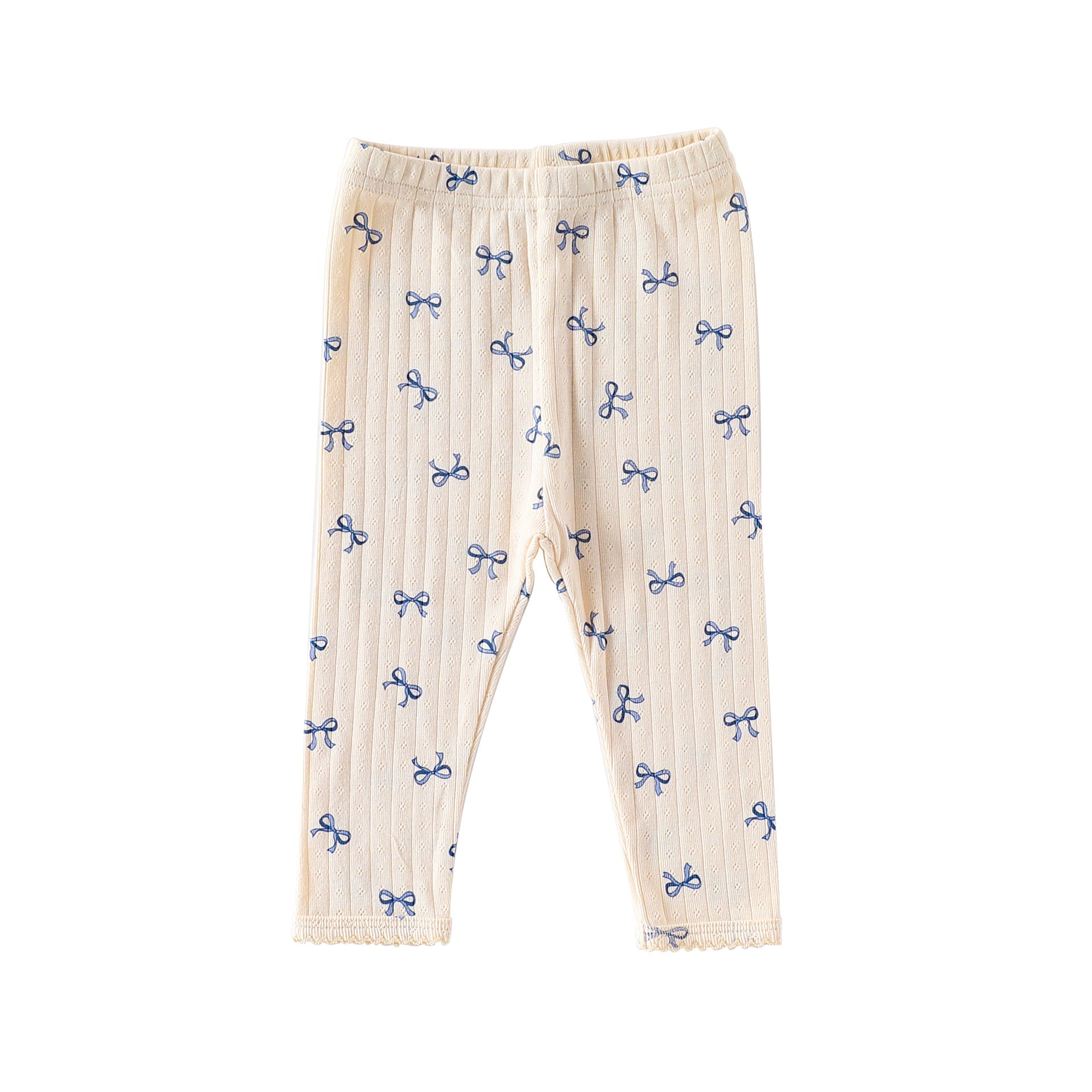 -ハート/リボン長袖肌着ロンパース/ロングパンツ【mh0010732】 - mamahalo shop - ロンパースセットアップ -  べビー服 - 子供服 - 男の子 - 女の子