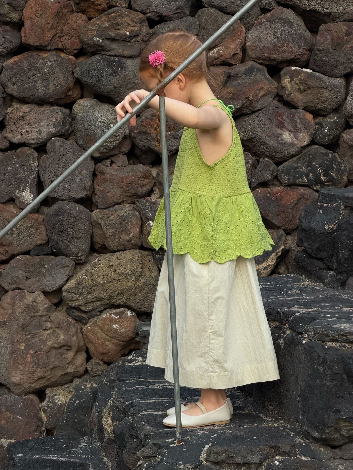 Solid Color Casual Wide-leg Cropped Pants コクーン クロップドパンツ【mh0013415】