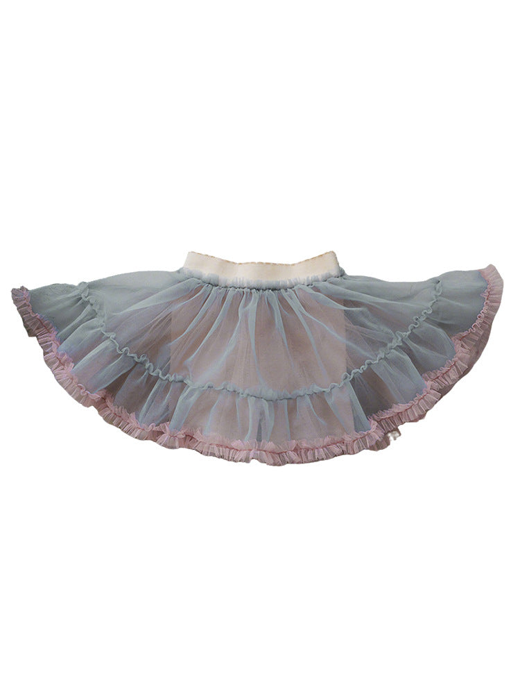 Lace Tulle Skort チュール パンツインスカート【mh0012976】