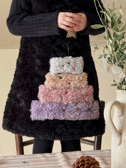 ノースリーブワンピース ファーフリース バースデーケーキモチーフ【mh0011890】