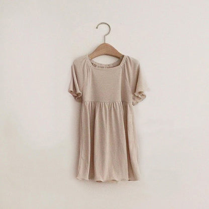 Soft Modal Flare Sleeve Dress [mh0012625]