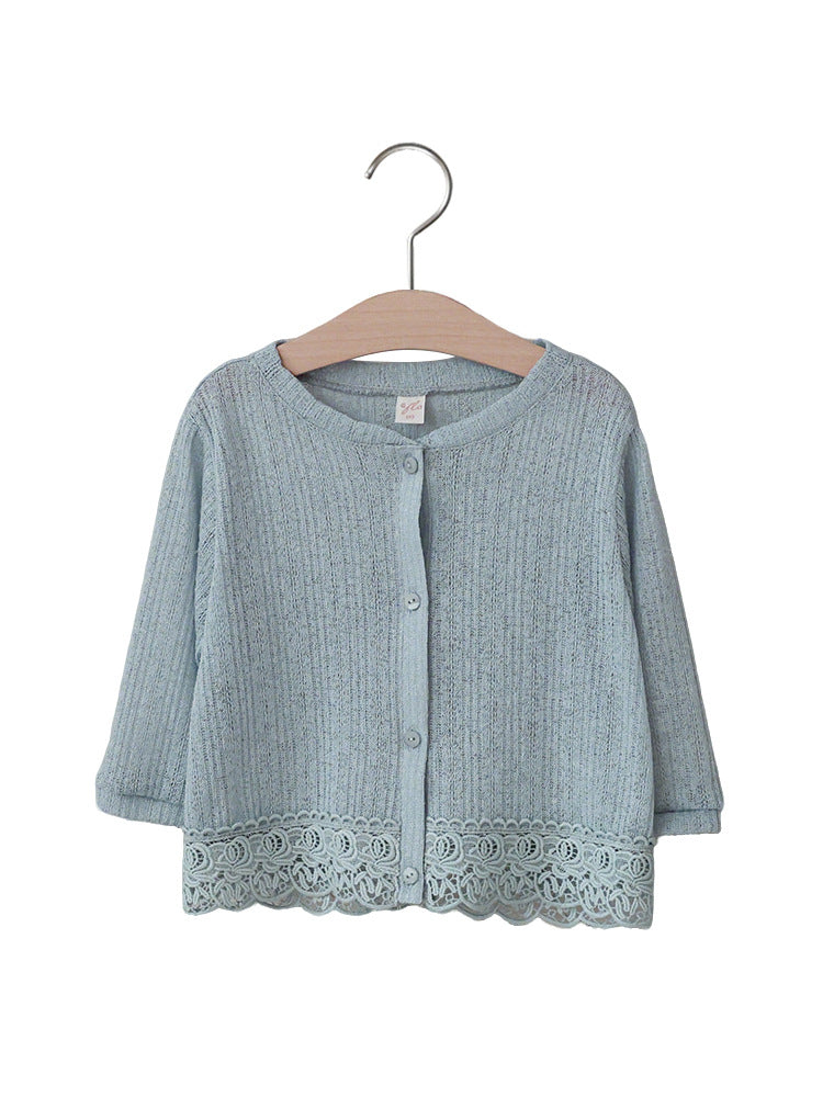 Lace Point Cardigan 透かし編み カーディガン【mh0012977】