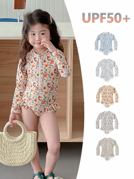UPF50 Plus Floral Long Sleeve Swimsuit [mh0012584]