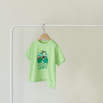 Puppy Print Cotton T-shirt 犬 Tシャツ【mh0012618】