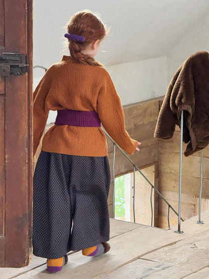 ボトルネックセーター ざっくり ハイネック シンプルプルオーバー【mh0011749】