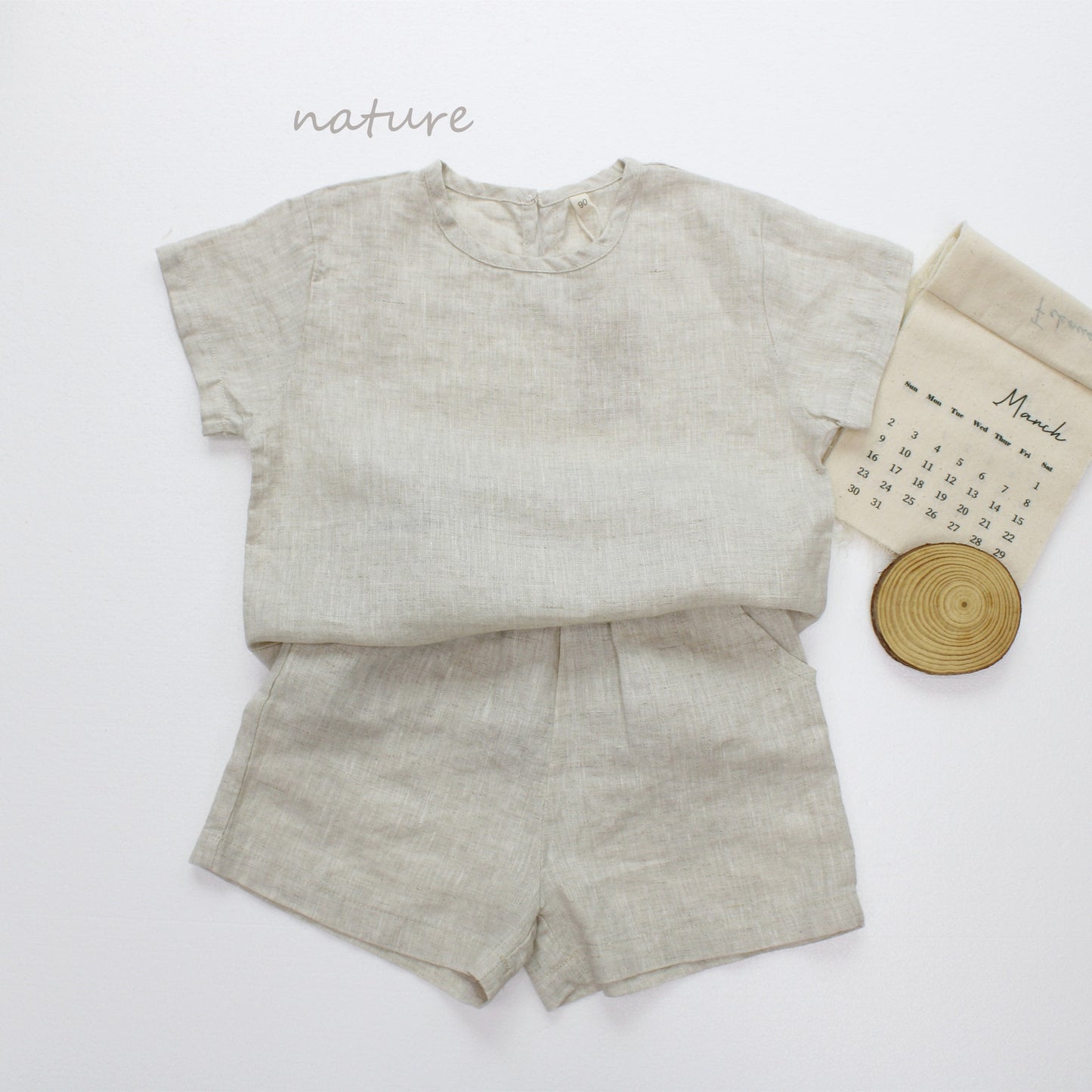 Minimalist Pullover Linen Top リネン 半袖シャツ【mh0013632】