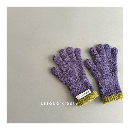 キッズ手袋 ミトン バイカラー ニット グローブ【mh0011820】