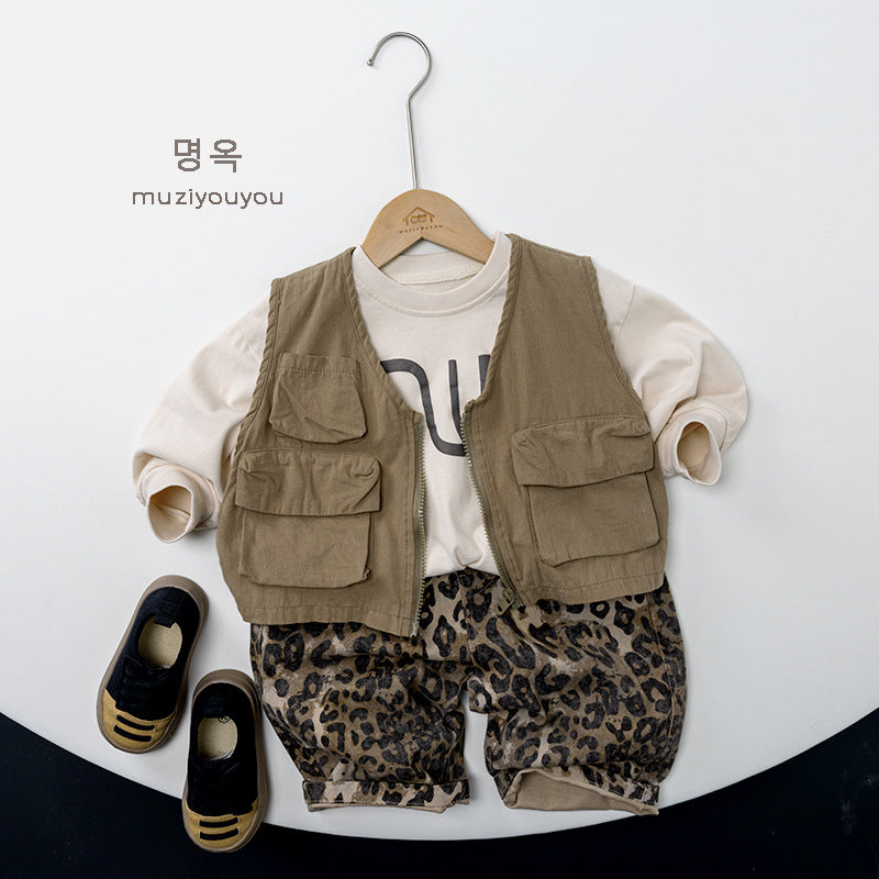 -ビッグポケットフィッシャーマンベスト【mh0010878】 - mamahalo shop - ベスト -  べビー服 - 子供服 - 男の子 - 女の子