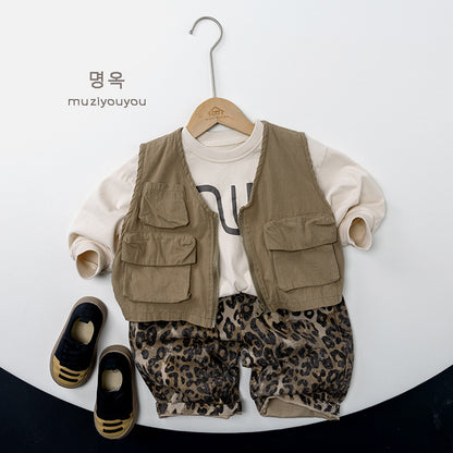 -ビッグポケットフィッシャーマンベスト【mh0010878】 - mamahalo shop - ベスト -  べビー服 - 子供服 - 男の子 - 女の子