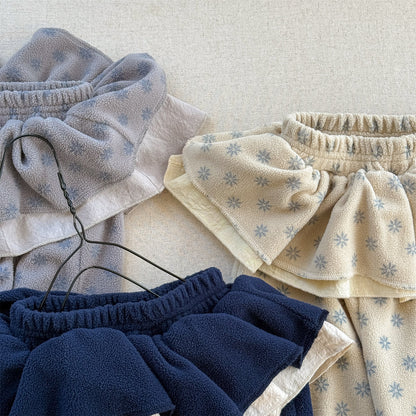 -ビッグフリルスカート付きボアパンツ フリースパンツ【mh0010817】 - mamahalo shop - ロングパンツ・スウェットパンツ -  べビー服 - 子供服 - 男の子 - 女の子