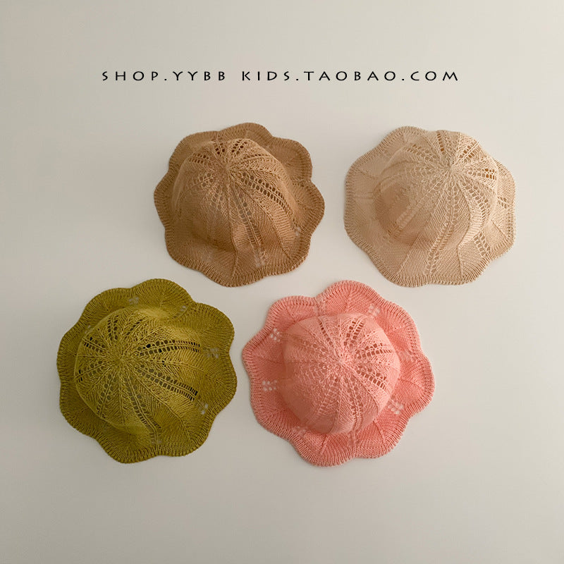 Baby Kids Lace Mesh Tulip Hat Sun Hat 4 Colors Unisex