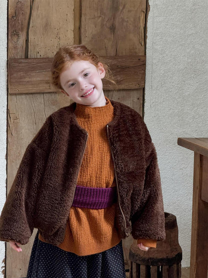 ボトルネックセーター ざっくり ハイネック シンプルプルオーバー【mh0011749】