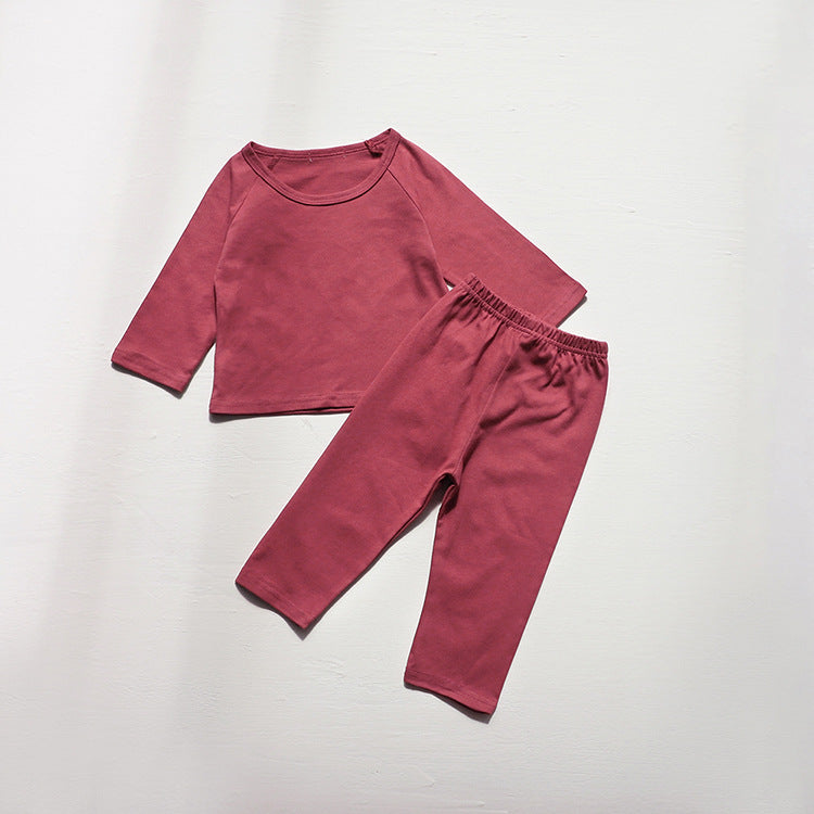 Raglan Sleeve Cotton Lounge Set コットン 無地 ラランスリーブ セットアップ【mh0012667】