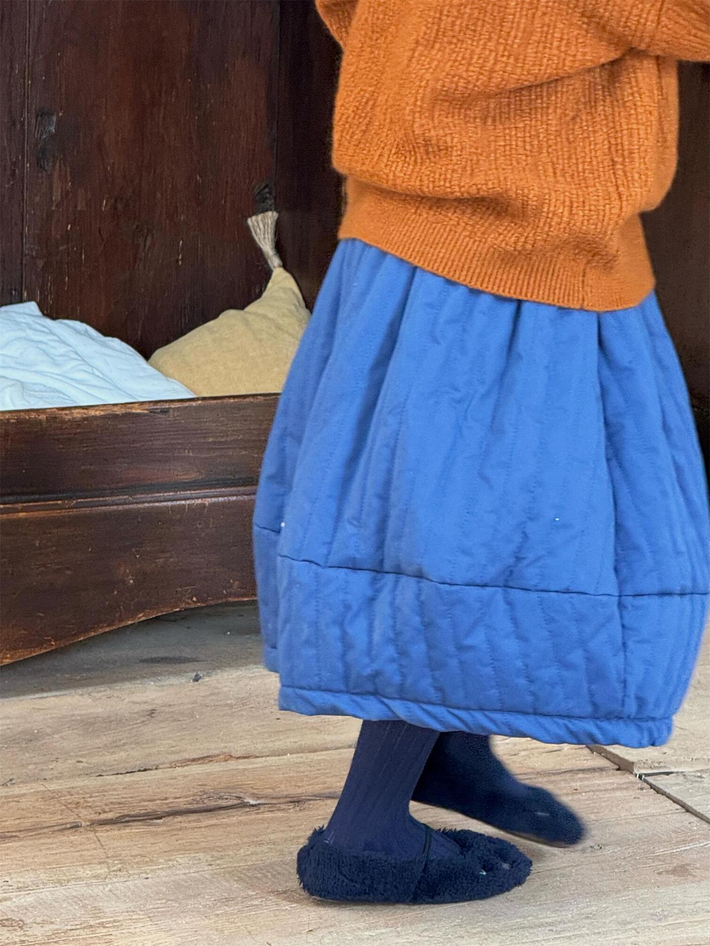 キルトスカート キルティング ミモレ丈【mh0011775】