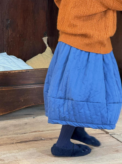 キルトスカート キルティング ミモレ丈【mh0011775】