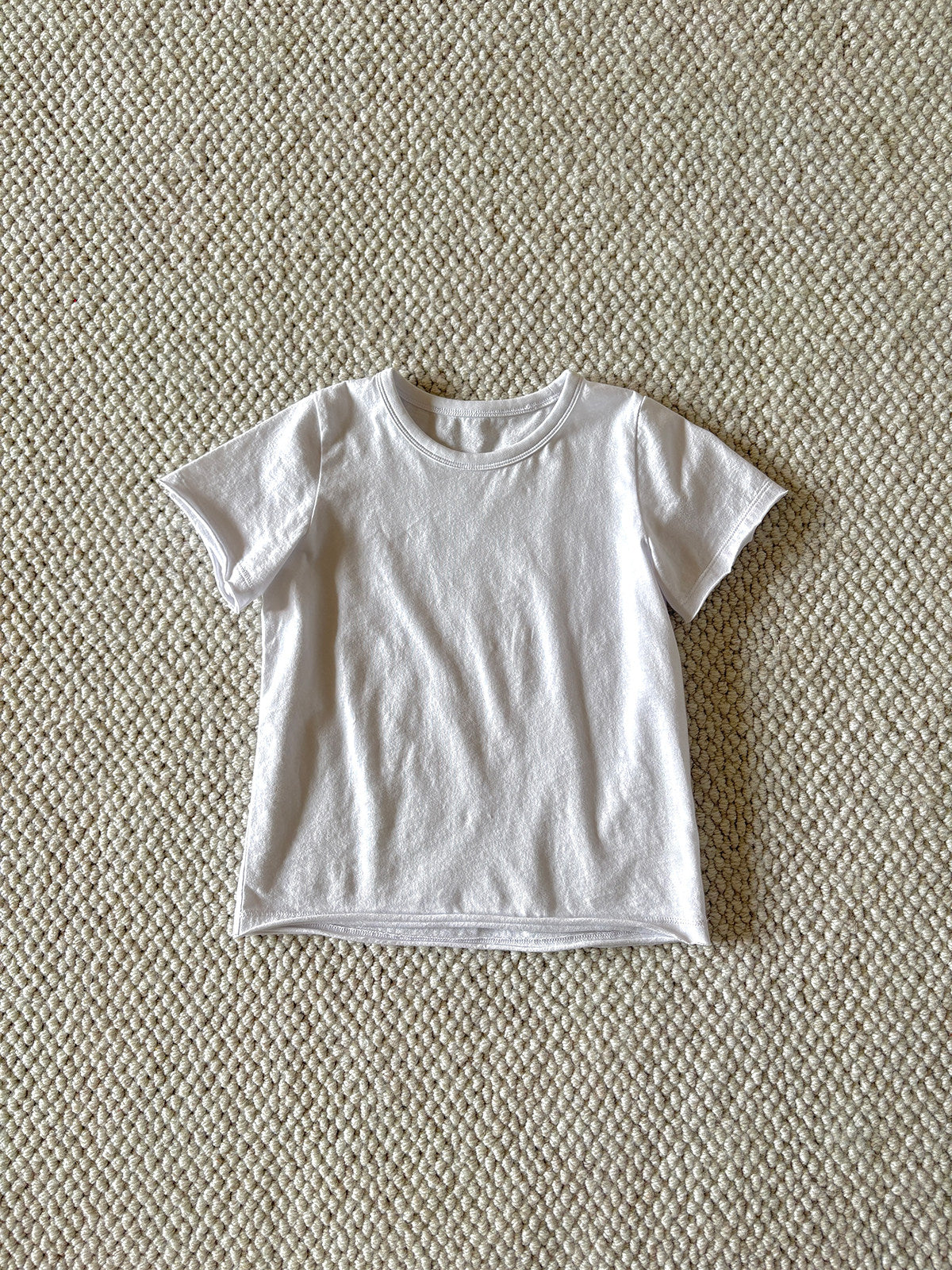 yummy&rocky | Cotton Raw Edge T-shirt コットン 半袖Tシャツ【mh0020174】