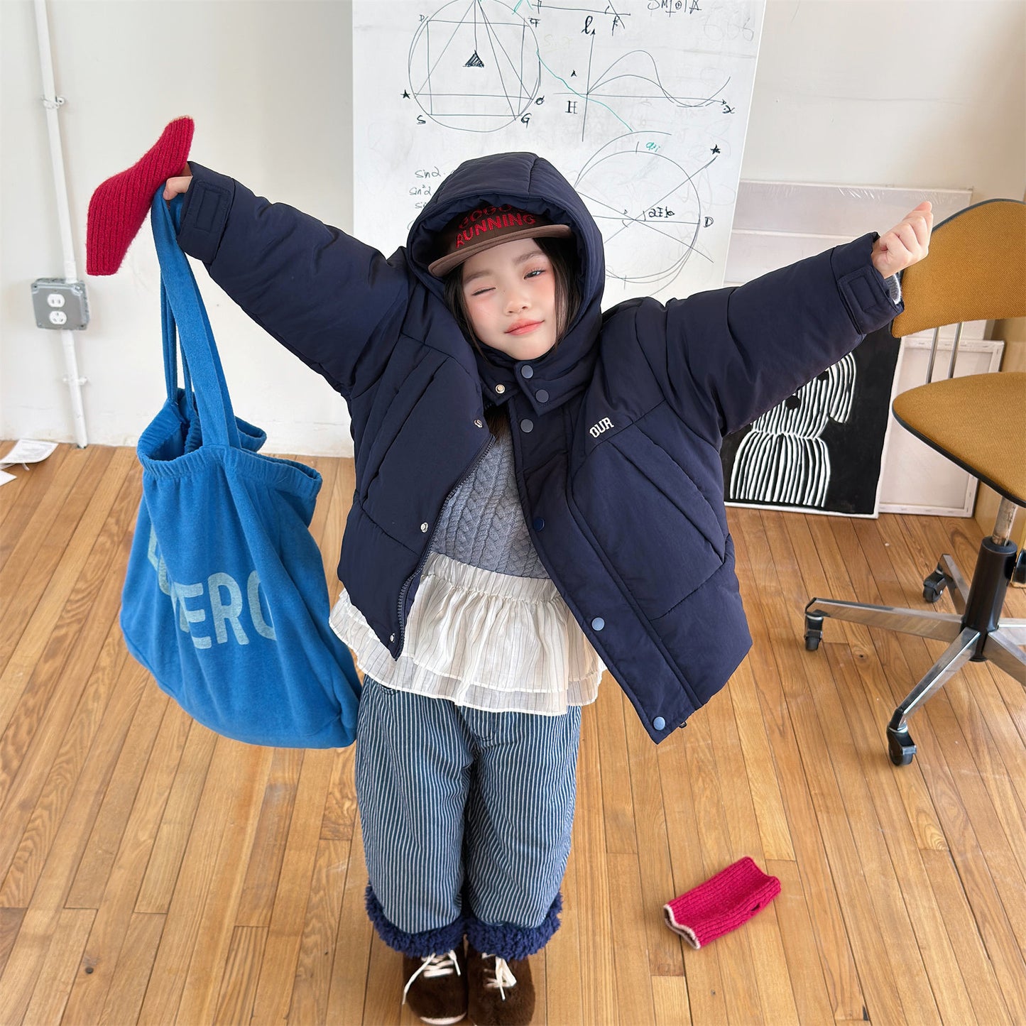 フーディパファージャケット 中綿ブルゾン コート【mh0011913】