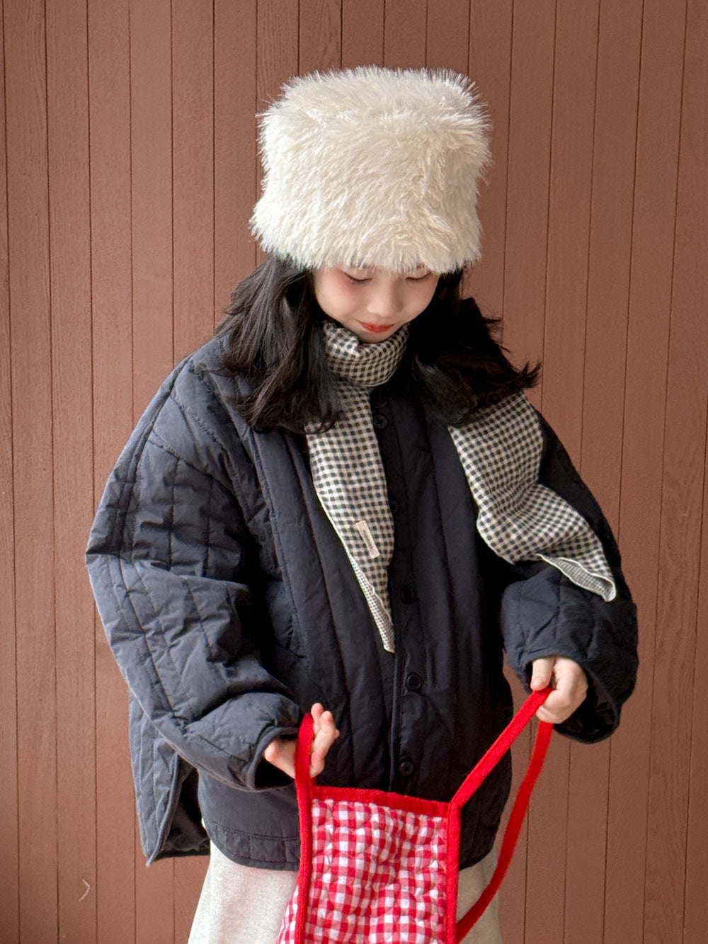 キルティングジャケット キッズ 中綿 厚手 ノーカラー ショート丈 カジュアル アウター【mh0011679】