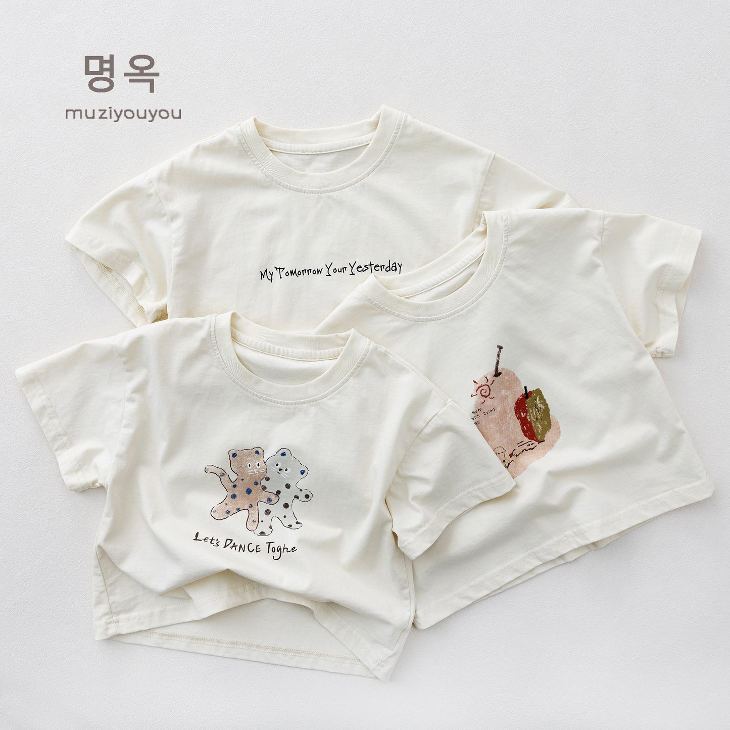 Graphic Printed Casual Tee プリント 半袖Tシャツ【mh0013617】
