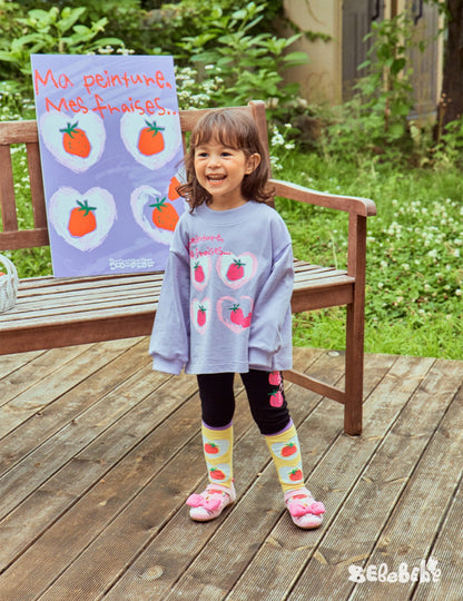 -いちごプリント長袖トップス/フリルレギンス/フリルワンピース/ノースリーブプリーツワンピース【mh0010988】 - mamahalo shop - ノースリーブワンピース -  べビー服 - 子供服 - 男の子 - 女の子