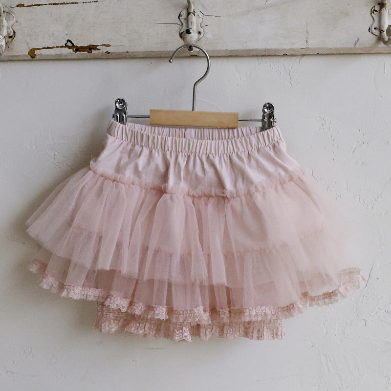 Tiered Tulle Skirt Pants チュール レーススカートパンツ【mh0012989】