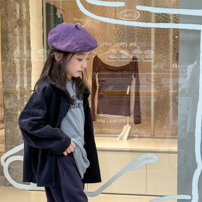 -コーデュロイシャツジャケット シャツコート【mh0010804】 - mamahalo shop - 長袖シャツ・ブラウス -  べビー服 - 子供服 - 男の子 - 女の子