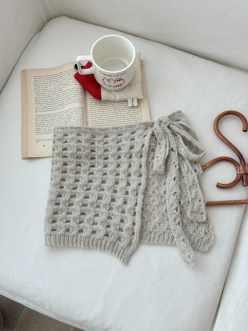 -サイドリボン透かし編みニット巻きスカート【mh0010771】 - mamahalo shop - スカート -  べビー服 - 子供服 - 男の子 - 女の子