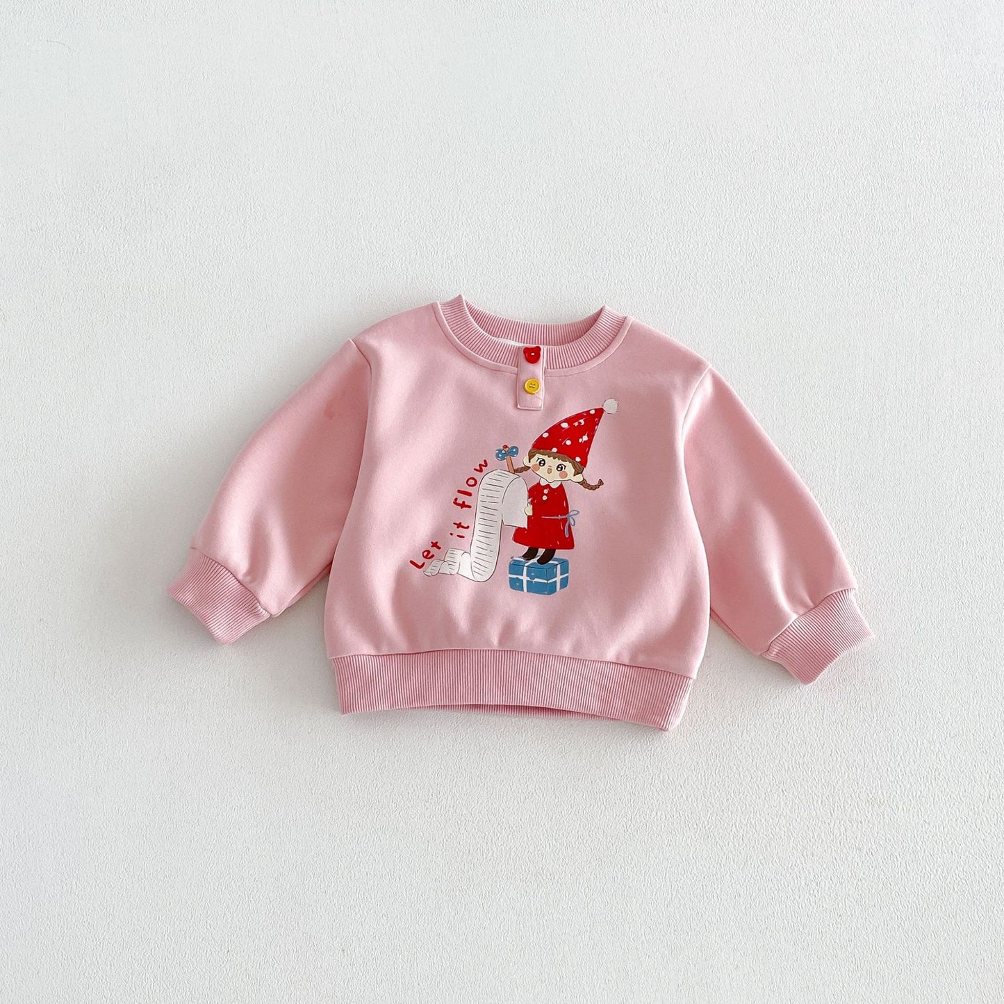 Sudadera de manga larga con estampado de personajes infantiles 【mh0014030】