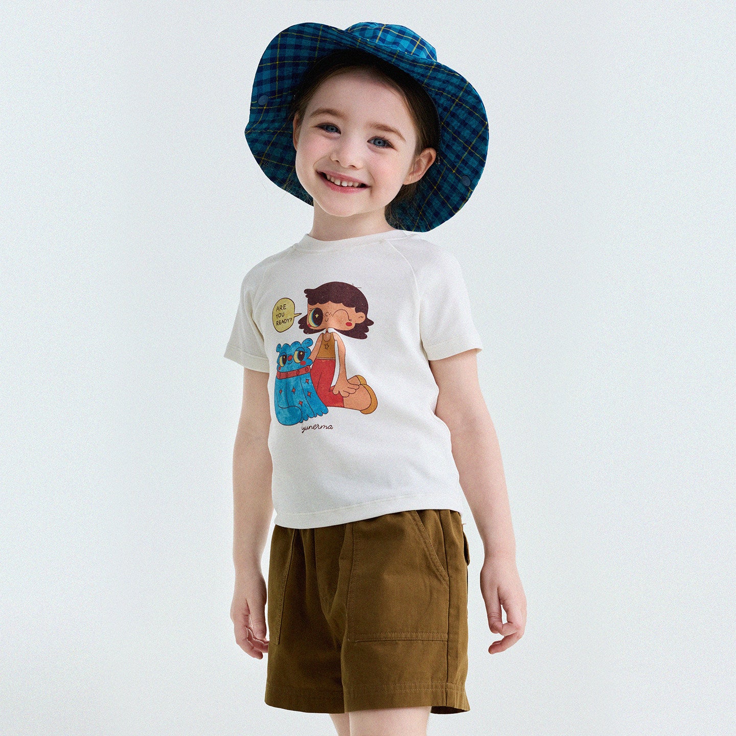 Graphic Print Cotton Raglan T-Shirt キャラクタープリント ラグランTシャツ【mh0013170】